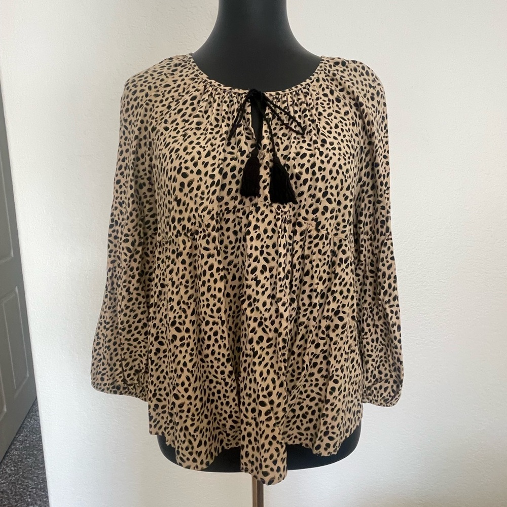 Old Navy Leopard Print Blouse